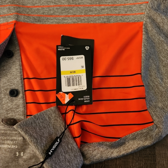 Under Armour The Playoff Polo Shirt Men's Medium Loose Stretch - Picture 5 of 8